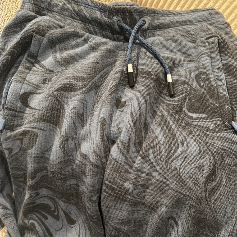 Athleta Blue Marbled Joggers
